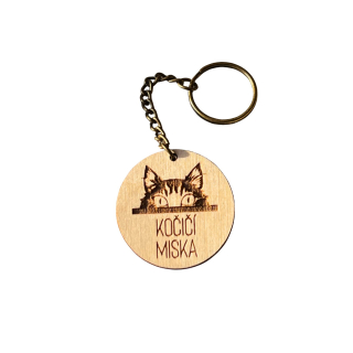 Přívěsek na klíče "Kočičí miska"